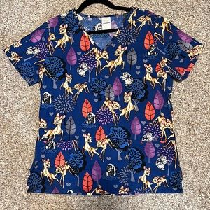 Small Bambi Scrub Top